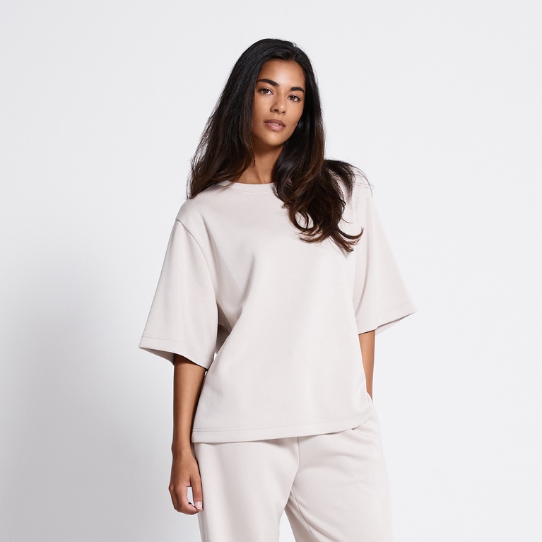 Soft lounge tee "Alyna" Light Beige